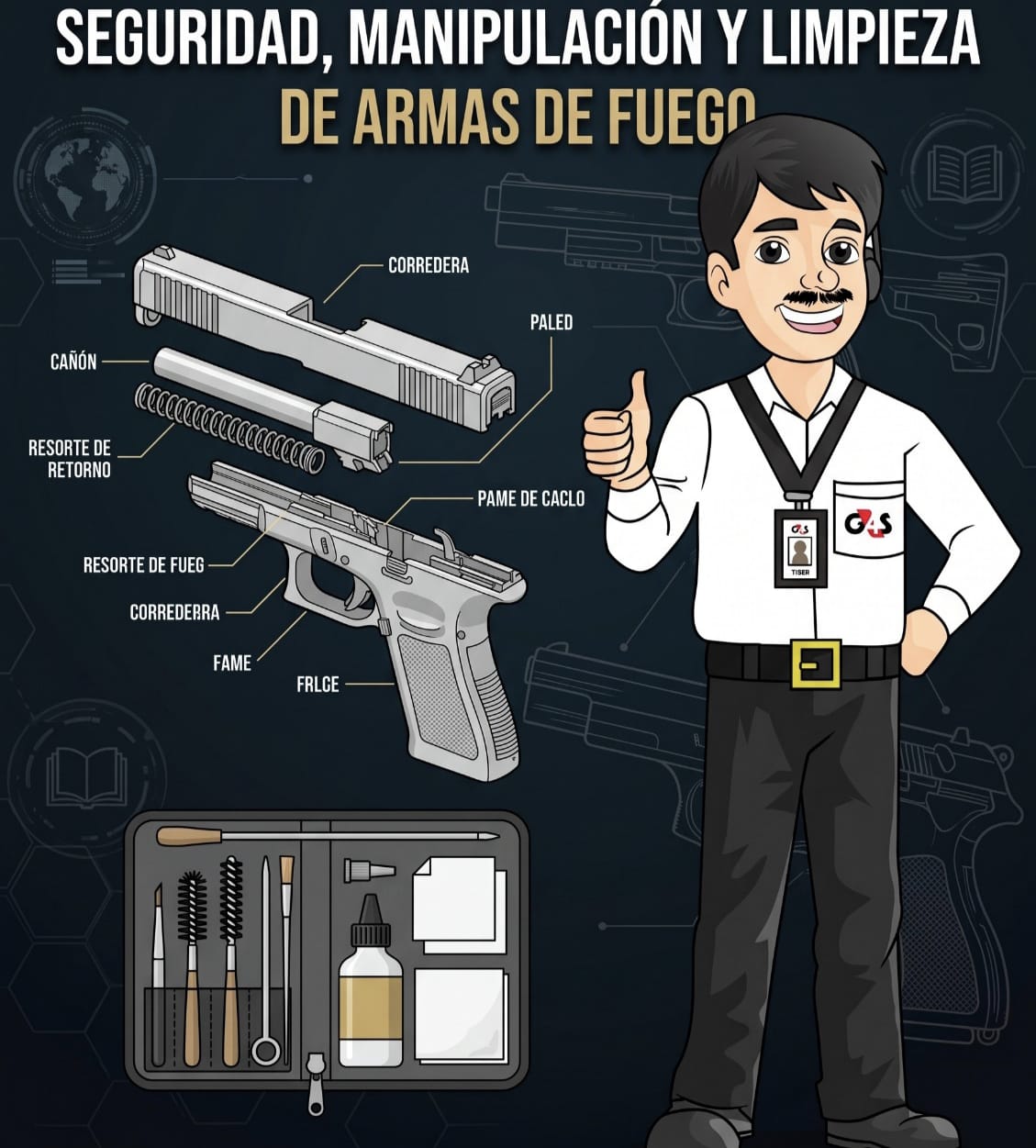 Seguridad, Manipulacion y Limpieza de Armas de Fuego 